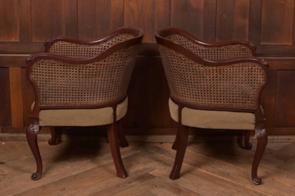 Victorian Mahogany Bergere Armchairs SAI2706 - Image 9