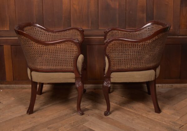 Victorian Mahogany Bergere Armchairs SAI2706 Antique Chairs 17