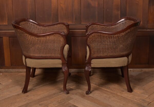 Victorian Mahogany Bergere Armchairs SAI2706 - Image 15