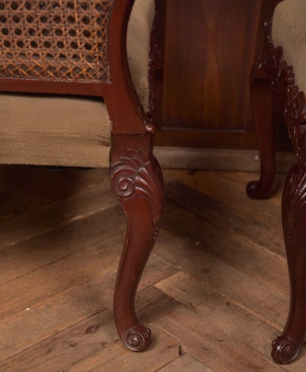 Victorian Mahogany Bergere Armchairs SAI2706 - Image 14
