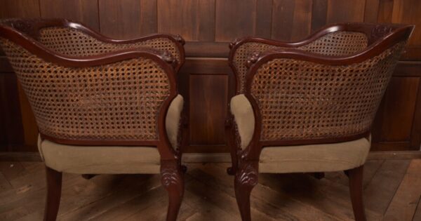Victorian Mahogany Bergere Armchairs SAI2706 Antique Chairs 12