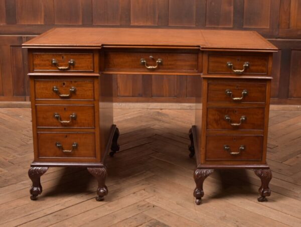 Edwardian Mahogany Knee Hole Writing Desk SAI2695