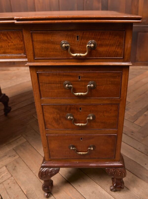 Edwardian Mahogany Knee Hole Writing Desk SAI2695 - Image 15