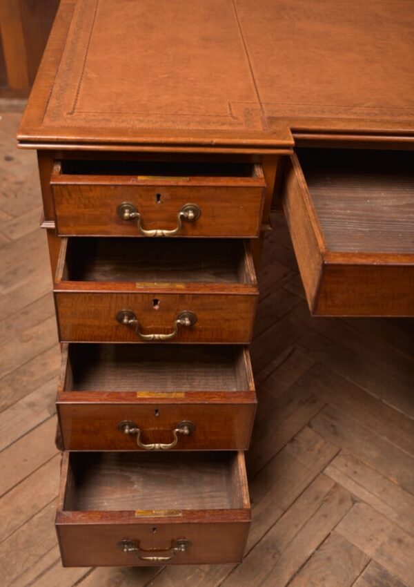 Edwardian Mahogany Knee Hole Writing Desk SAI2695 Antique Desks 14