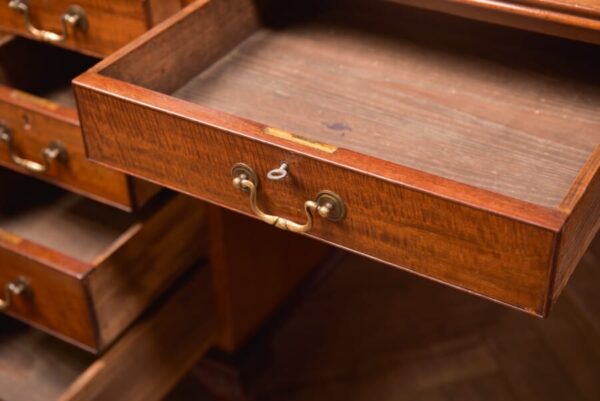 Edwardian Mahogany Knee Hole Writing Desk SAI2695 - Image 10