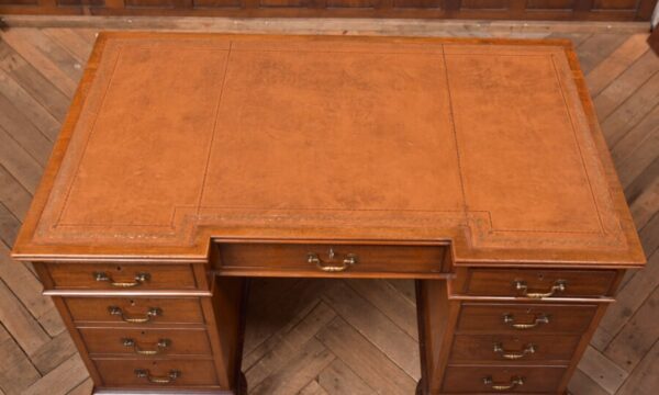 Edwardian Mahogany Knee Hole Writing Desk SAI2695 - Image 9