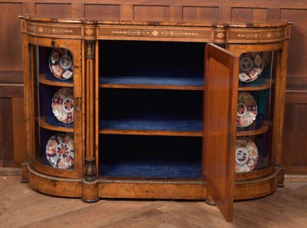 Victorian Walnut Credenza / Display Cabinet SAI2708 - Image 2