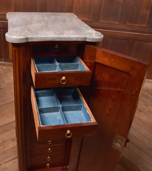 Victorian Mahogany Collectors Cabinet SAI2716 - Image 7