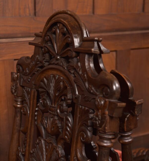 Pair Of Victorian Oak Arm Chairs SAI2714 Antique Chairs 22