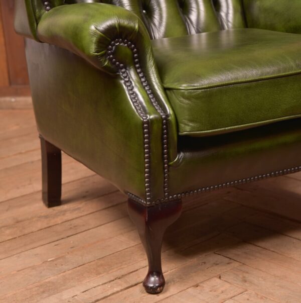 Green Leather Chesterfield Arm Chair SAI2724 Antique Chairs 13
