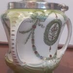 Royal Devon triple handed Biscuit Barrel green Miscellaneous