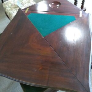 Victorian Mahogany Envelope Card Table card table Antique Tables
