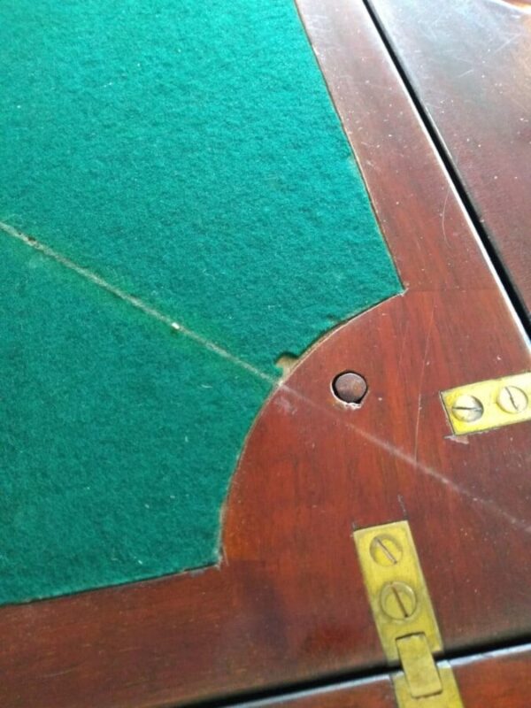 Victorian Mahogany Envelope Card Table - Image 7