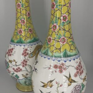 Chinese Vases pair of chinese vases Antique Ceramics
