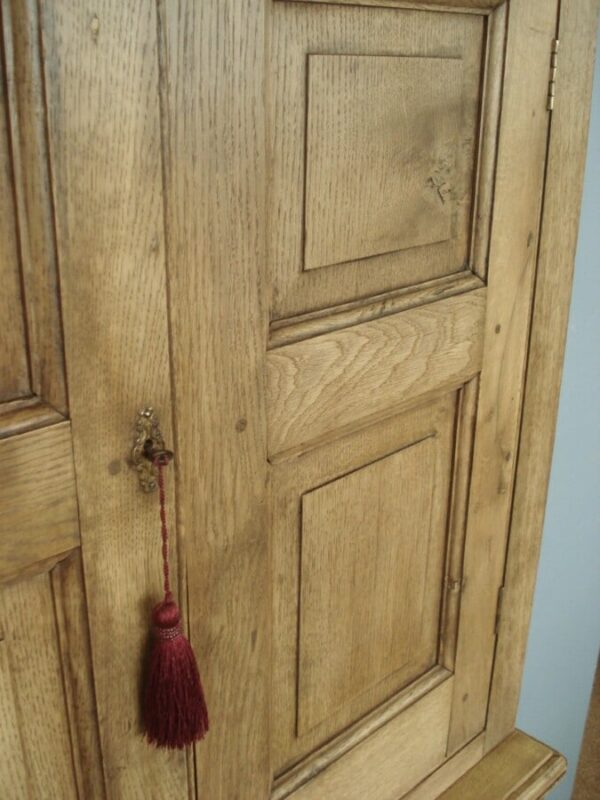 Small 19th Century four door oak & pine cupboard. Antique Cupboards 4