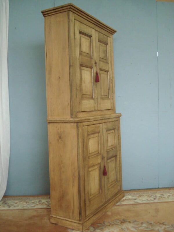 Small 19th Century four door oak & pine cupboard. Antique Cupboards 5