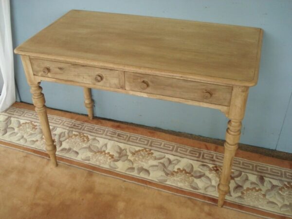Late Victorian Two Drawer Writing Table Antique Tables 6