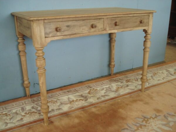 Late Victorian Two Drawer Writing Table Antique Tables 3