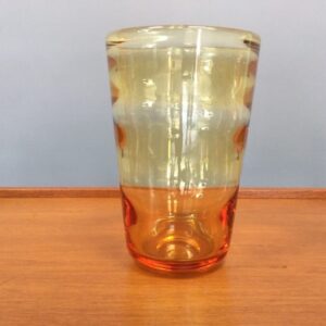 Whitefriars Ribbed Vase by William Wilson c1930’s glass vase Antique Glassware