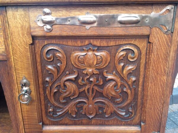 Arts and Crafts Sideboard by Shapland and Petter c1900’s antique sideboard Antique Furniture 6