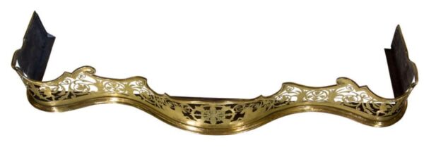19thc serpentine shaped brass fender Miscellaneous 8