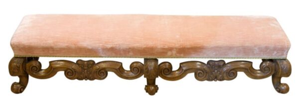 19thc walnut fender stool - Image 6