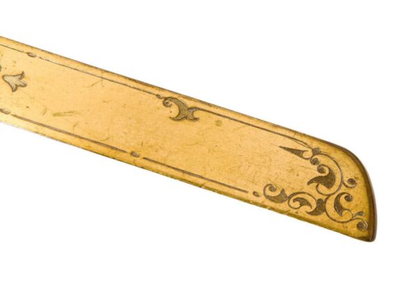 19thCentury French Gilt Bronze and Porcelain Paper Knife - Image 5