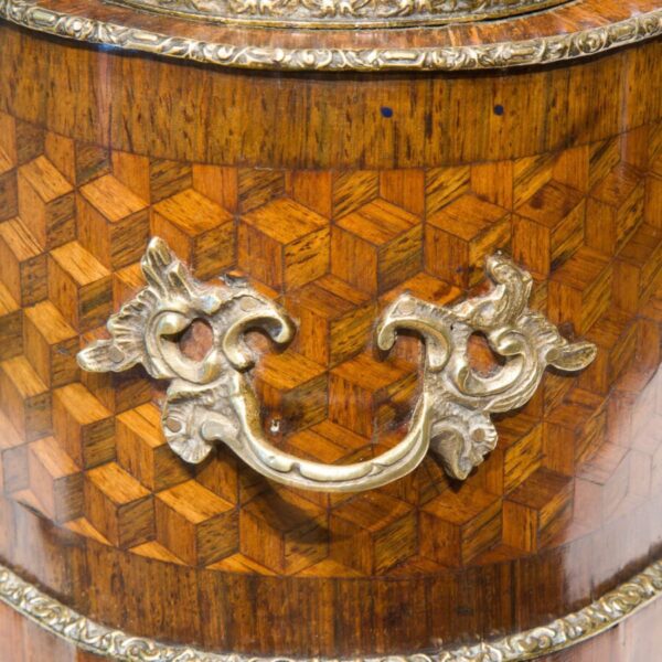 19thCentury French Walnut parquetry table planter - Image 3