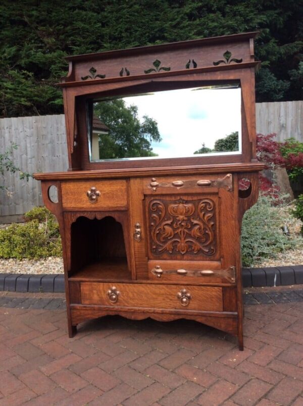 Arts and Crafts Sideboard by Shapland and Petter c1900’s antique sideboard Antique Furniture 3