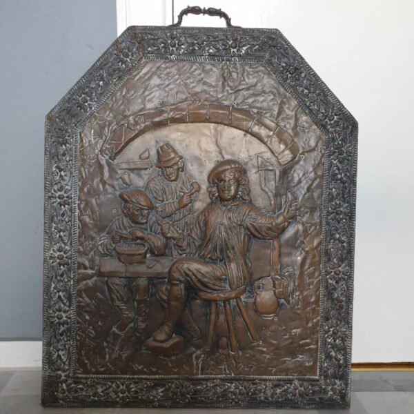 Antique Cast Brass Plaque