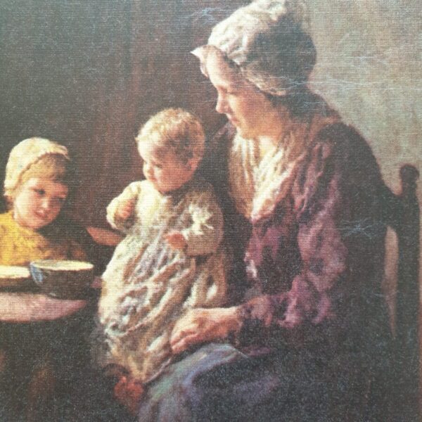 Mother and Children Lithographic Prints by Bernard Pothast Antique Prints 4