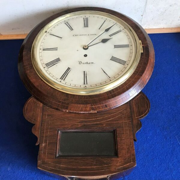 Drop dial wall clock Antique Clocks 3
