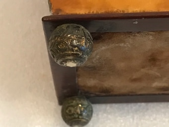 Tortoise shell tea caddy Antique Boxes 10