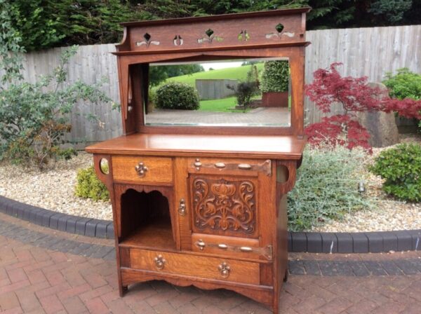 Arts and Crafts Sideboard by Shapland and Petter c1900’s antique sideboard Antique Sideboards 8