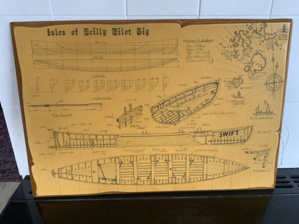 Isles of Scilly Pilot Gig Antique Art 3