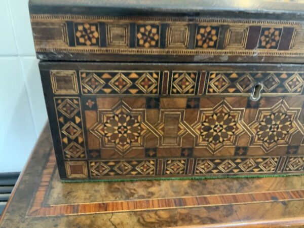 Tunbridge ware Box stunning work Antique Boxes 10