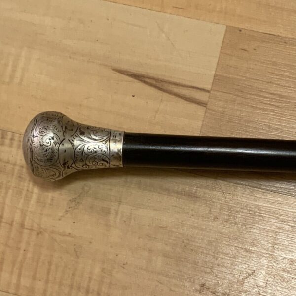 Gentleman’s Walking Stick Sword Stick With Silver Top - Image 12