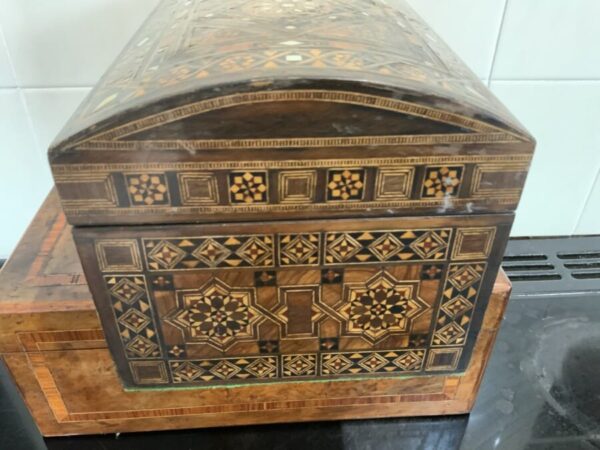 Tunbridge ware Box stunning work Antique Boxes 5