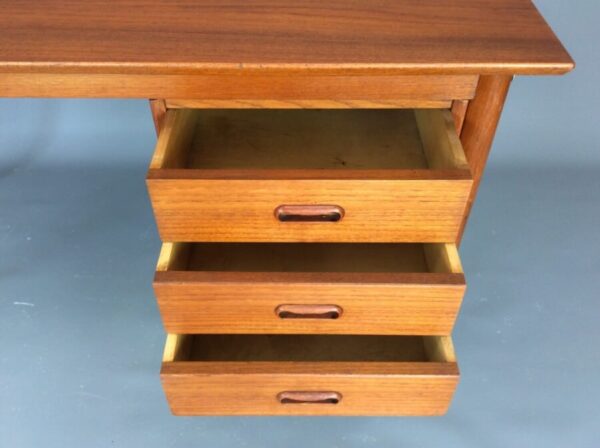 Danish Mid Century Teak Writing Desk by Arne Vodder - Image 4