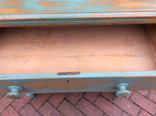 Victorian Painted Chest of Drawers c1880 - Image 7