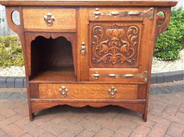 Arts and Crafts Sideboard by Shapland and Petter c1900’s antique sideboard Antique Furniture 4