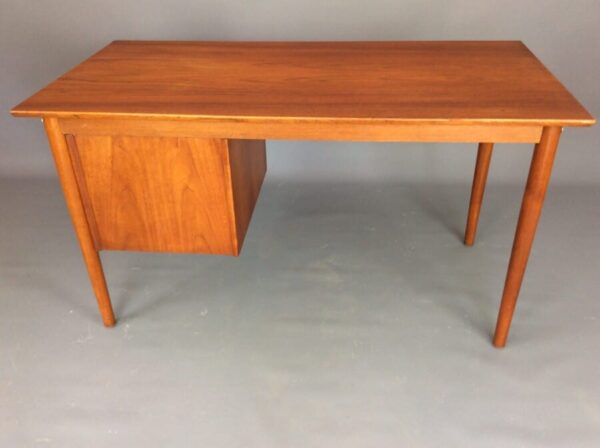 Danish Mid Century Teak Writing Desk by Arne Vodder - Image 8