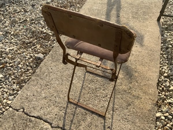 Vintage folding child’s chair original condition Antique Chairs 7