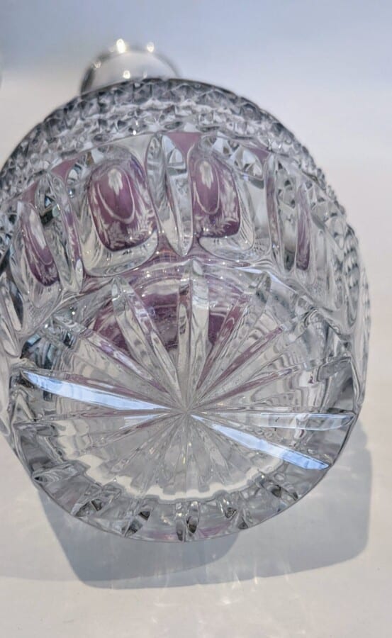 Amethyst Decanter cut glass Antique Glassware 7