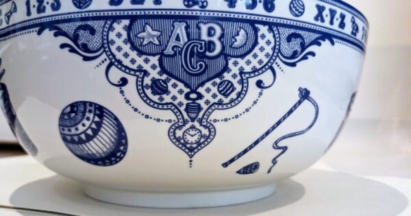 Spode Serving Bowl childs Antique Ceramics 5
