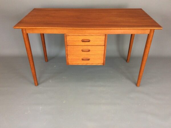 Danish Mid Century Teak Writing Desk by Arne Vodder