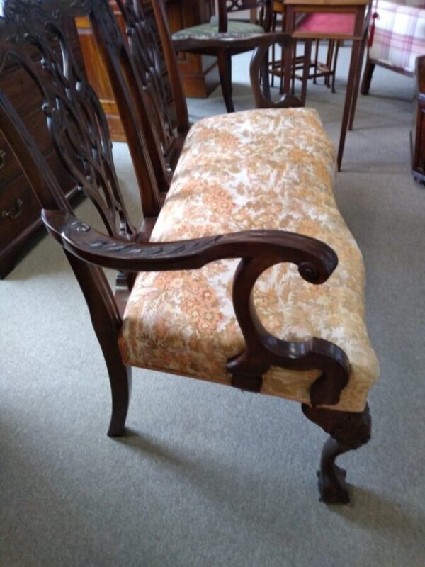 Double backed Settee Antique Chairs Antique Furniture 4