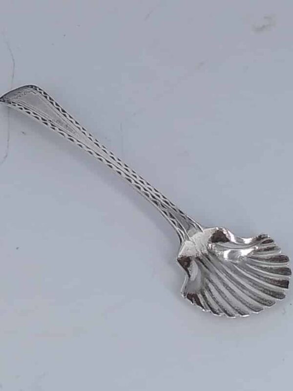 George III Silver Shell Salt Spoon