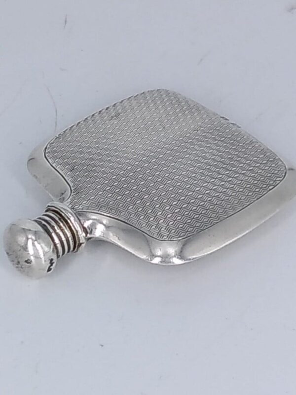 M & J Zimurman Silver Hip Flask - Image 4