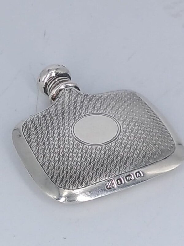 M & J Zimurman Silver Hip Flask - Image 6
